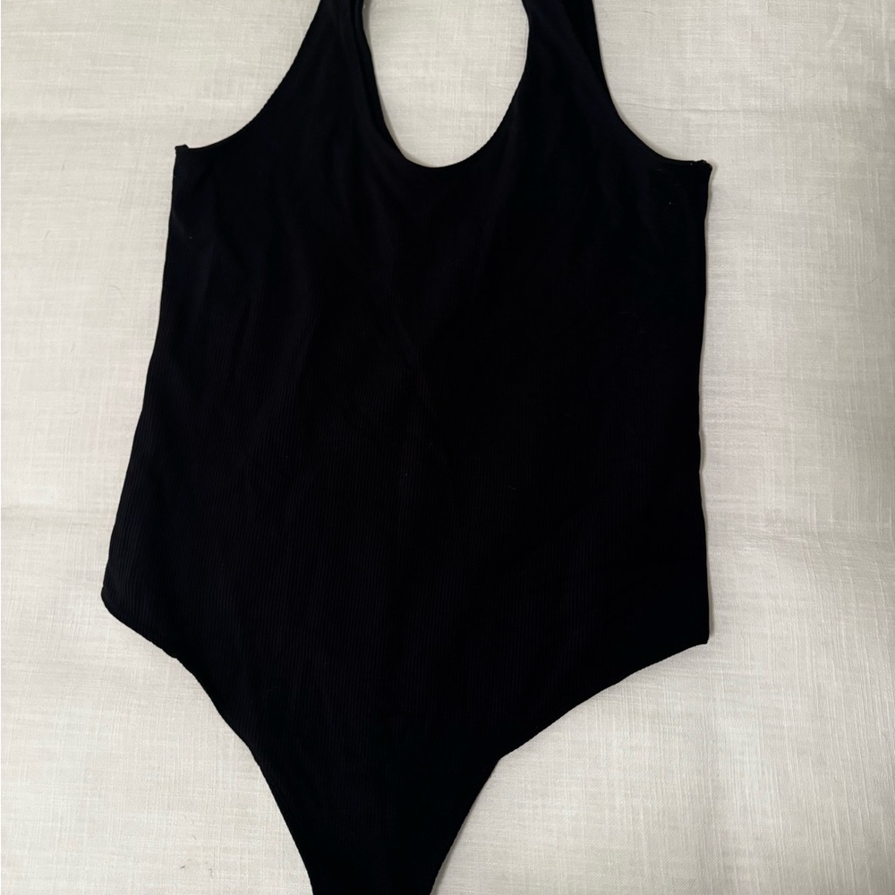 Abercrombie & Fitch Black Ribbed Bodysuit